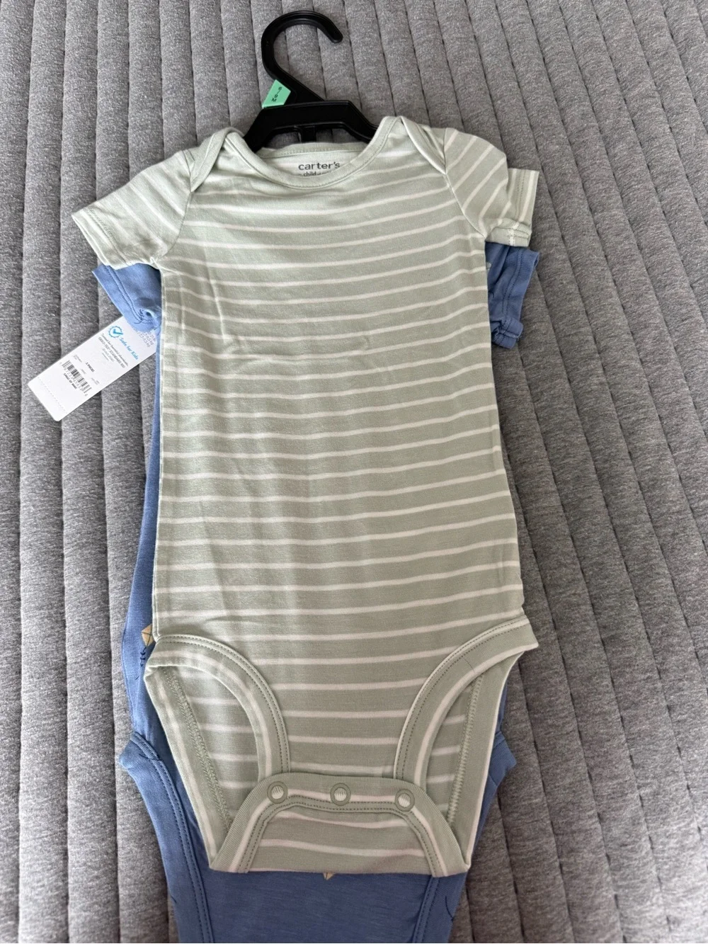 child of mine Blue Kite Print Short-Sleeve Baby Bodysuit